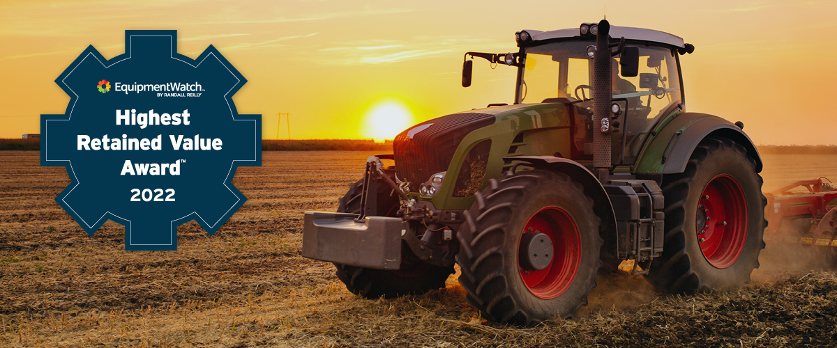 image of Tractor at sunset with the HRVA 2022 logo